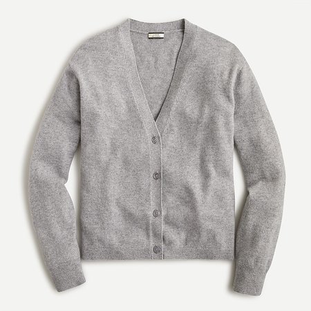 J.Crew: Relaxed-fit Cashmere Cardigan Sweater For Women