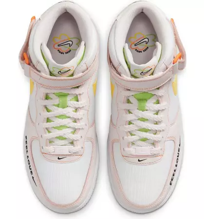 Nike Air Force 1 Mid Feel Love Sneaker | Nordstrom
