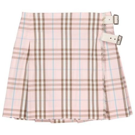 Burberry pink cotton skirt