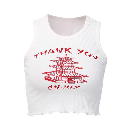 Chinese Takeout Crop Top