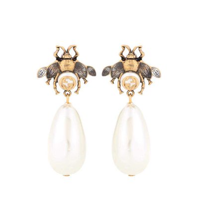 Brass And Crystal Earrings | Gucci - mytheresa