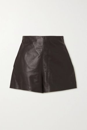 VALENTINO Leather shorts