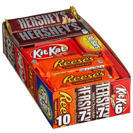 Hershey's Full Size Candy Bar Variety Pack - 30 Count