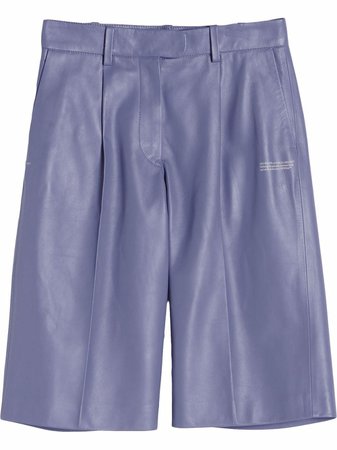 Off-White tailored leather shorts - FARFETCH
