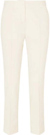 Santsi Cotton-blend Cady Tapered Pants - Cream