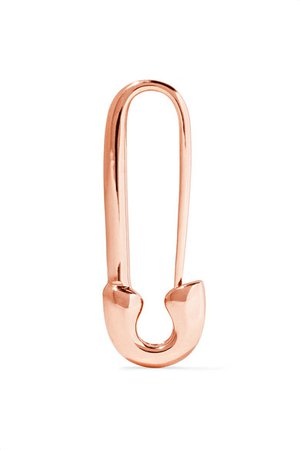 Anita Ko | Safety Pin 18-karat rose gold earring | NET-A-PORTER.COM