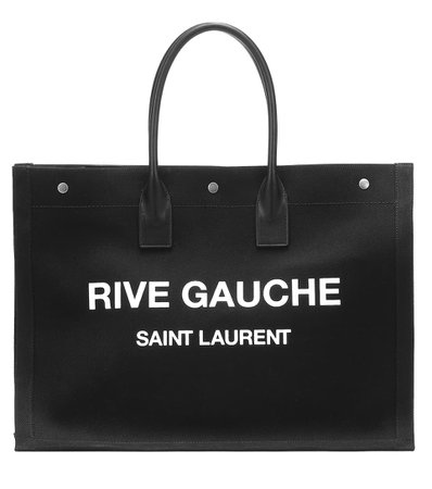 Shopper Rive Gauche In Lino E Pelle | Saint Laurent - Mytheresa