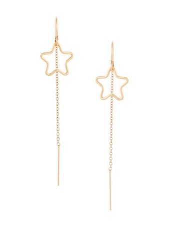 Petite Grand Star Thread Through Earrings H118GS Gold | Farfetch