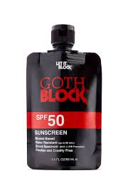 goth sunscreen - goth block