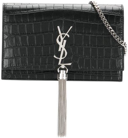 Monogram Kate tassel chain wallet