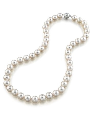 8.5-9.0mm Japanese Akoya White Pearl Necklace- AAA Quality