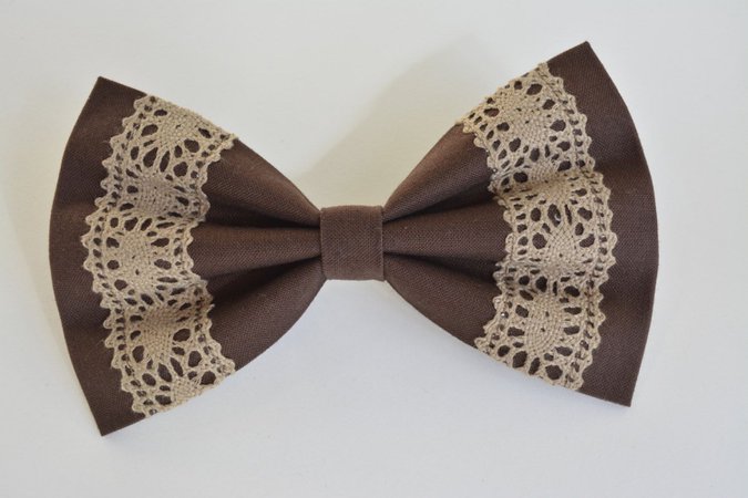 chocolate hair tie bow - Google Search