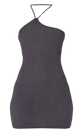Black Asymmetric Bodycon Dress | PrettyLittleThing CA
