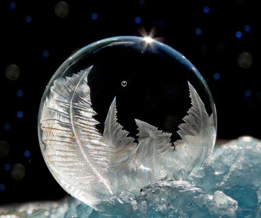 floating bubble snow