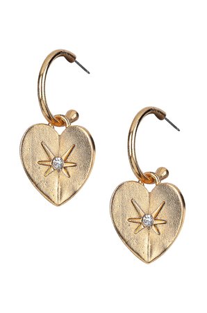 Jennifer Behr Romeo Hoop Earrings in Gold | FWRD