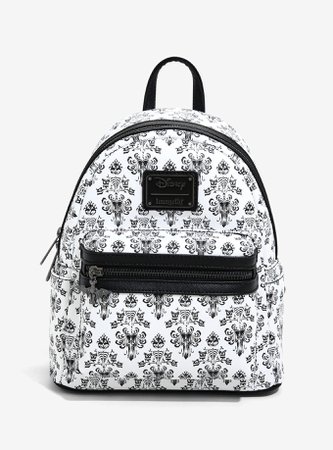 Loungefly Disney The Haunted Mansion Damask Wallpaper Mini Backpack
