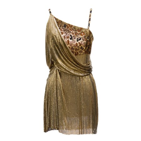 versace gold vintage dress - Recherche Google