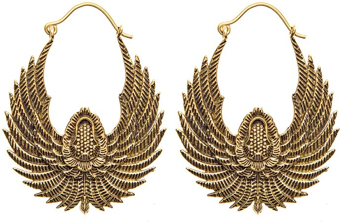 Egyptian bird earrings