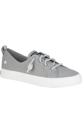 grey sperry sneakers