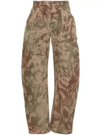 The Attico Effie camouflage-print Cargo Trousers - Farfetch