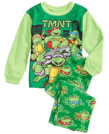 Ninja Turtles Teenage Mutant 2-Pc. Pajama Set, Toddler Boys & Reviews - Pajamas - Kids - Macy's