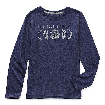 Thereabouts Little & Big Boys Crew Neck Long Sleeve Graphic T-Shirt - JCPenney