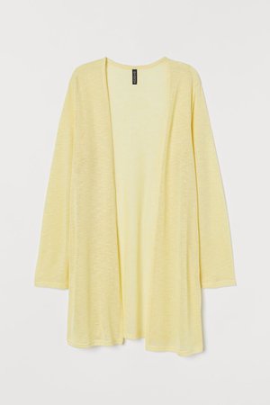 Loose-knit Cardigan - Light yellow - Ladies | H&M CA
