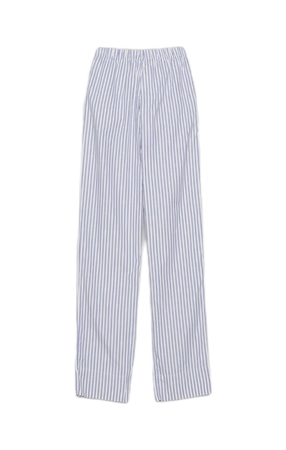 linen pants striped striped blue