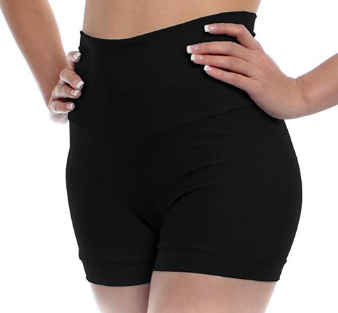 Amazon.com: B Dancewear Womens High Waisted Dance Shorts Adult Sizes: Clothing