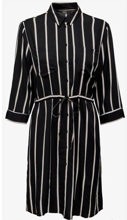 Black stripes dress