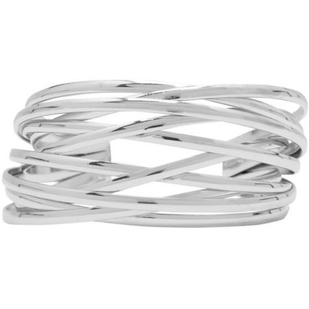 Silver Wrap Wrist Cuff Bracelet