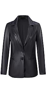 RISISSIDA Women Mid Length Faux Leather Trench Coat 2023 Fall and Spring Fashion, Double-Breasted Long Jacket Belted at Amazon Women's Coats Shop