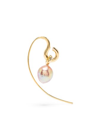 Charlotte Chesnais pearl hook earring - FARFETCH