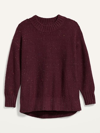 Oversized Cozy Textured Crew-Neck Sweater for Women | Old Navy