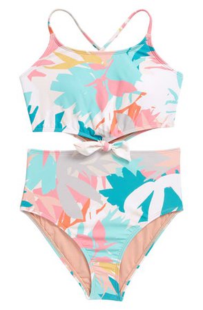 O'Neill Kids' Atlas Knotted One-Piece Swimsuit (Big Girl) | Nordstrom