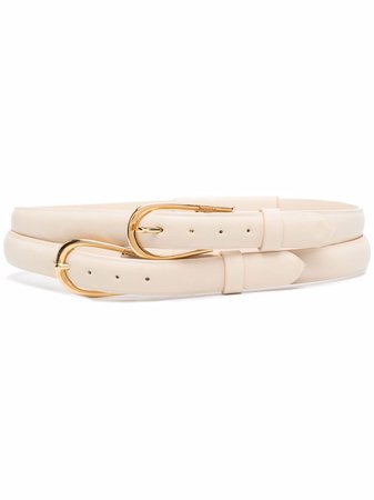 Shop Nanushka double faux-leather belt with Express Delivery - FARFETCH