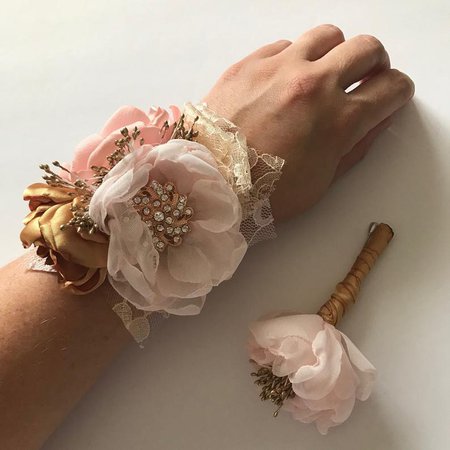 corsage rose gold - Google Search