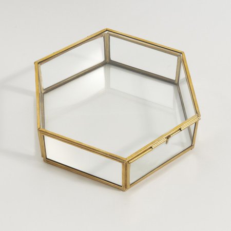 Коробка шестиугольная из стекла и латуни uyova латунь La Redoute Interieurs | La Redoute