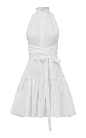 Buttoned Cotton Mini Dress By Alaïa | Moda Operandi
