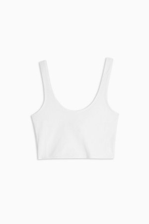 White Cropped Camisole Top | Topshop