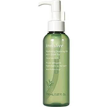 Amazon.com: innisfree Green Tea Hydrating Cleansing Oil Face Cleanser Makeup Remover, 5.07 Fl Oz (Pack of 1) : Beauty & Personal Care