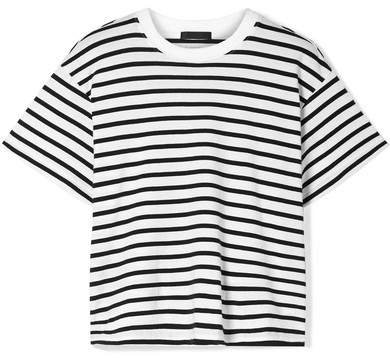 Boy Striped Cotton-jersey T-shirt - Black