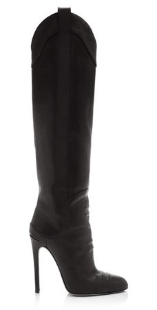 Brandon Maxwell Leather Knee High Boots