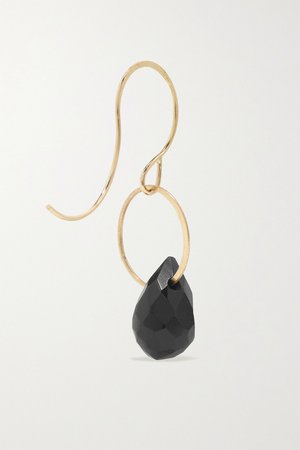 Gold 14-karat gold onyx earrings | Melissa Joy Manning | NET-A-PORTER