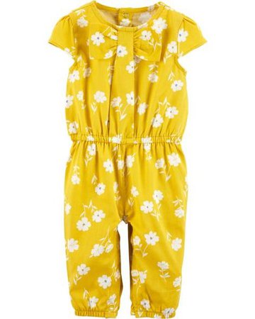 Baby Girl Floral Jumpsuit | Carters.com