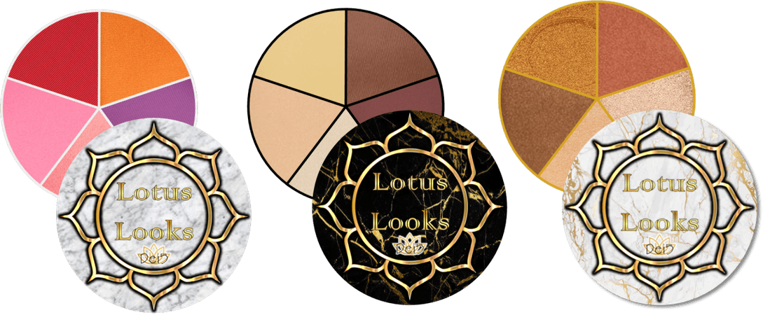 Lotus Looks Blush, Contour, Highlighter