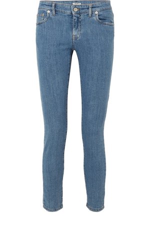 Miu Miu | Mid-rise slim-leg jeans | NET-A-PORTER.COM