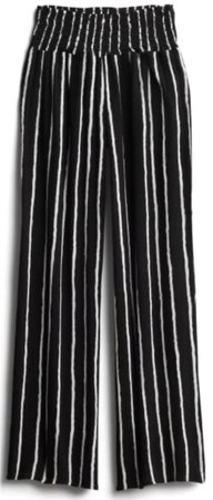black and white stripe pants