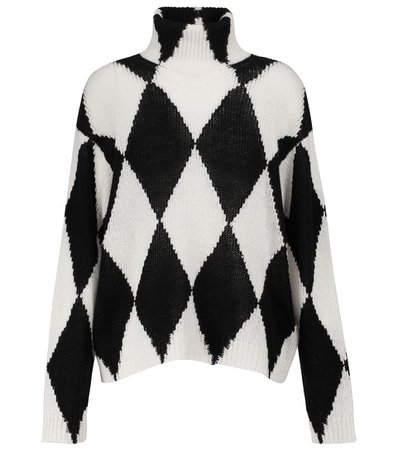 Valentino - Jacquard wool and cashmere sweater | Mytheresa