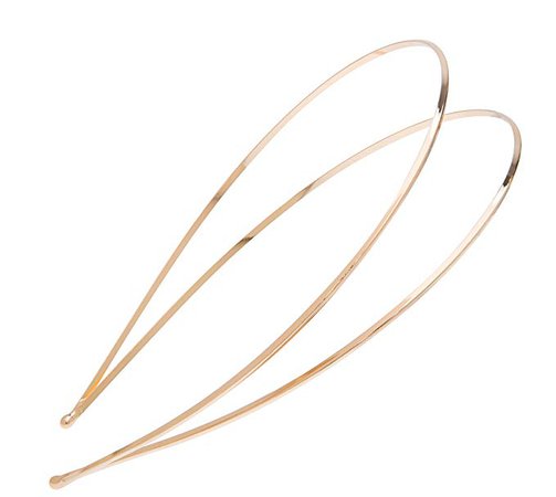 Amazon.com : L. Erickson Metal Double Headband - Gold : Beauty